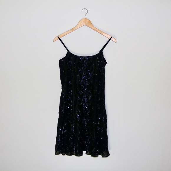 Needle & Thread Ebony Sequined Crepe Dress - Picture 4 of 13